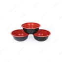 Plastic Red Black Noodle Bowl