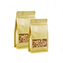 SIDE SEAL WITH CLEAR WINDOW KRAFT PAPER BAG