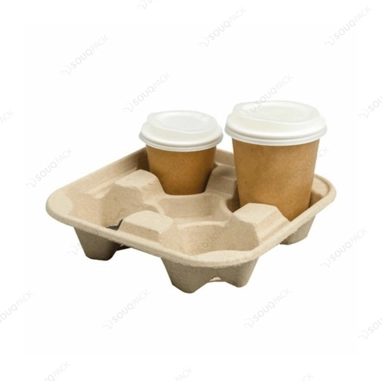PAPER CORRUGATED 4-CUP HOLDER