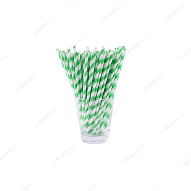 GREEN WRAPPED STRAW